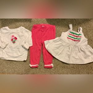 Janie and Jack Happy in Madras outfit 18-24m